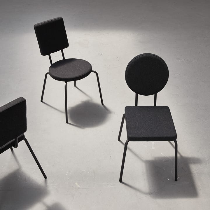 Option stol svart - Round-square - Puik