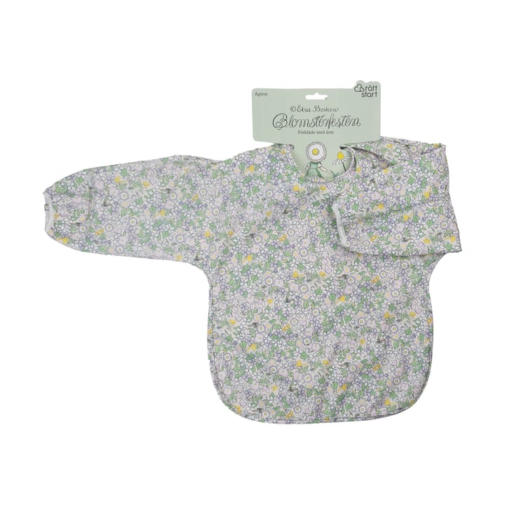Elsa Beskow Blomsterfesten haklapp med ärm - Multi - Rätt Start