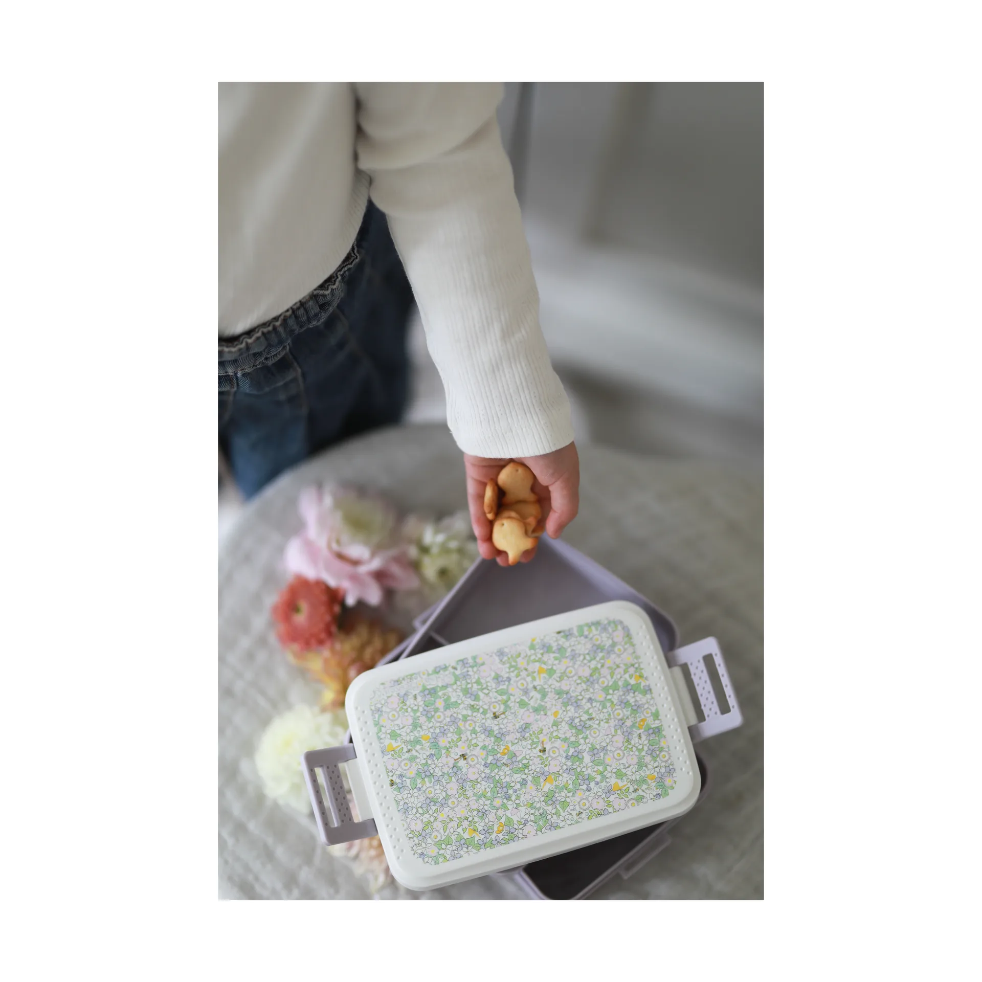 Elsa Beskow Blomsterfesten lunchlåda 8x18,5 cm, Multi Rätt Start