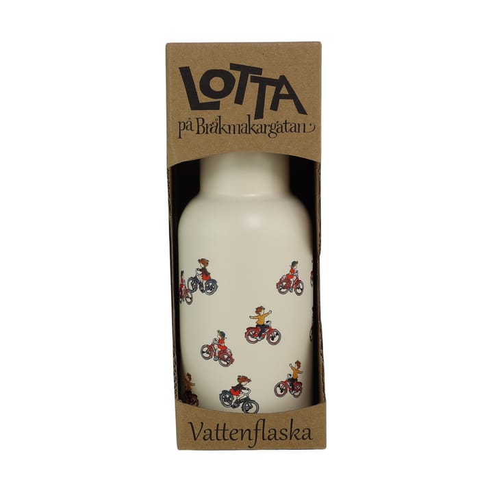 Lotta på Bråkmakargatan vattenflaska 34 cl, Vit Rätt Start
