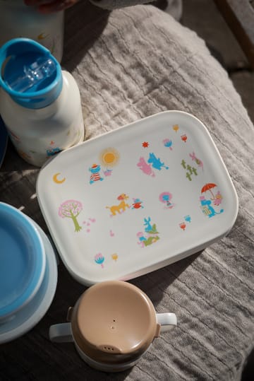 Mumin 80 lunchlåda plåt 13x17 cm - Beige - Rätt Start
