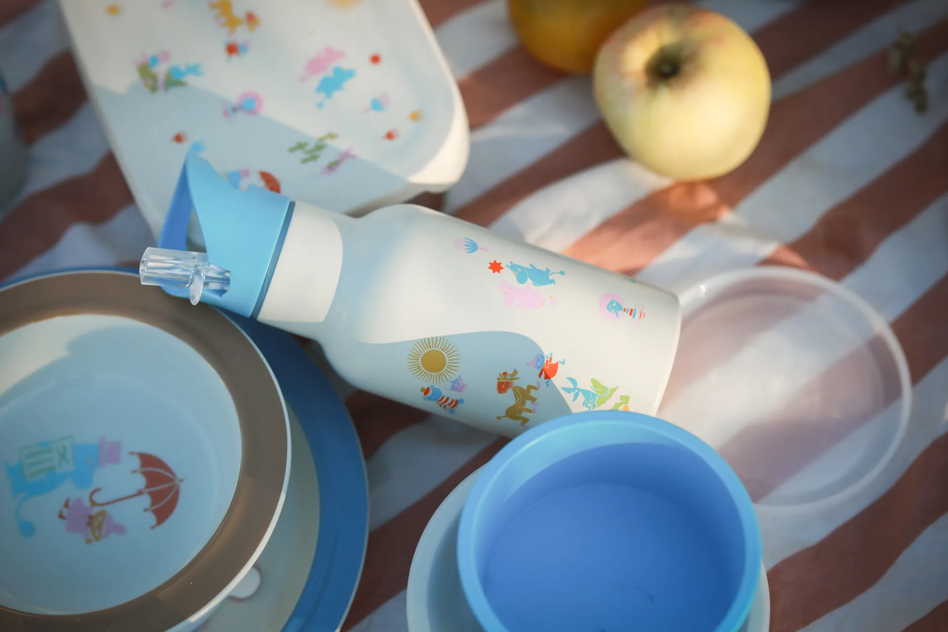 Mumin 80 vattenflaska 34 cl, Beige-blå Rätt Start