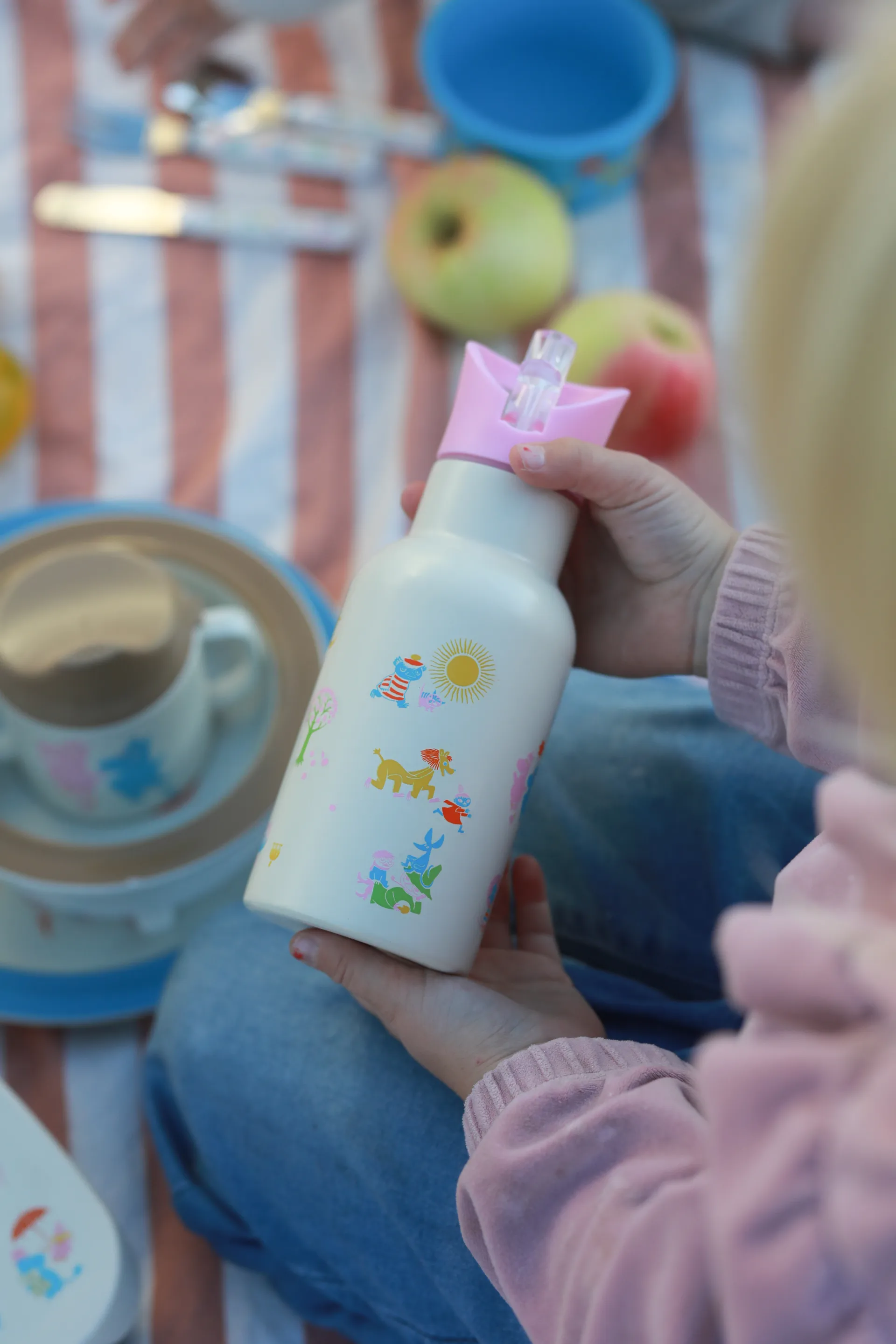 Mumin 80 vattenflaska 34 cl, Beige-rosa Rätt Start