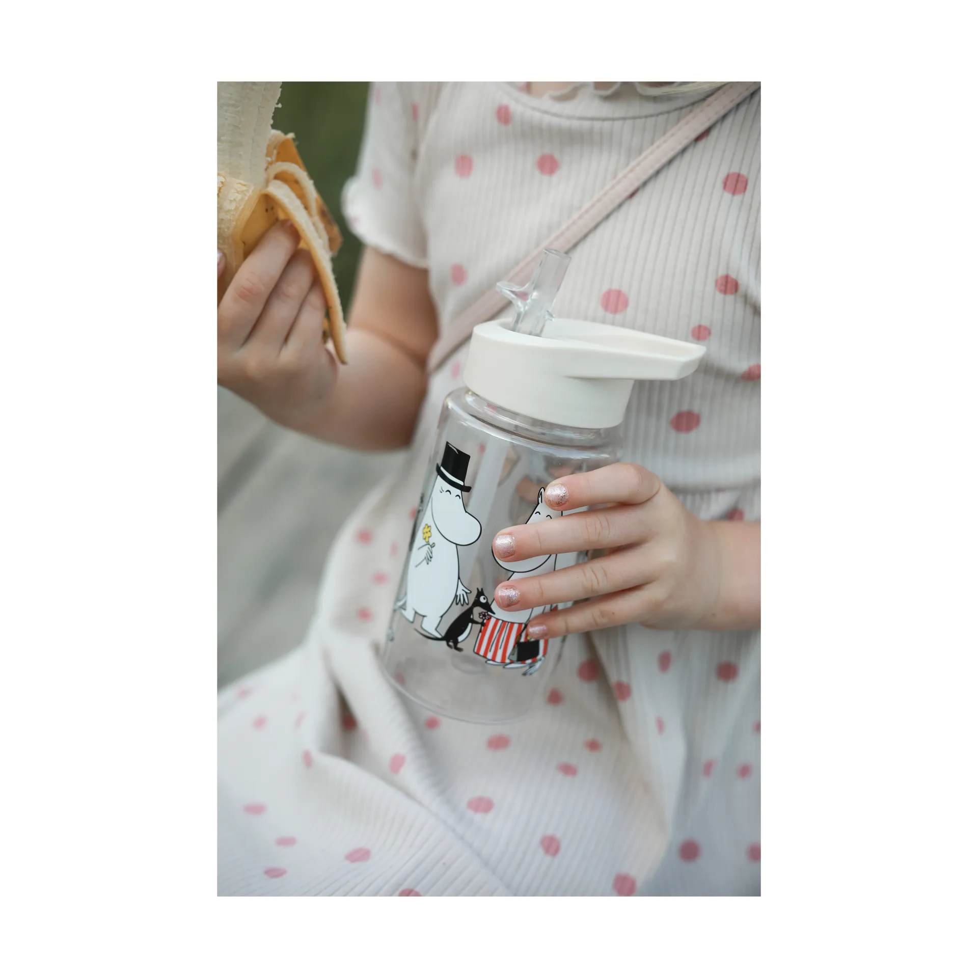 Mumin Familj vattenflaska 55 cl, Vit Rätt Start