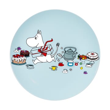 Mumin Picknick flat tallrik Ø19,5 cm - Ljusblå - Rätt Start