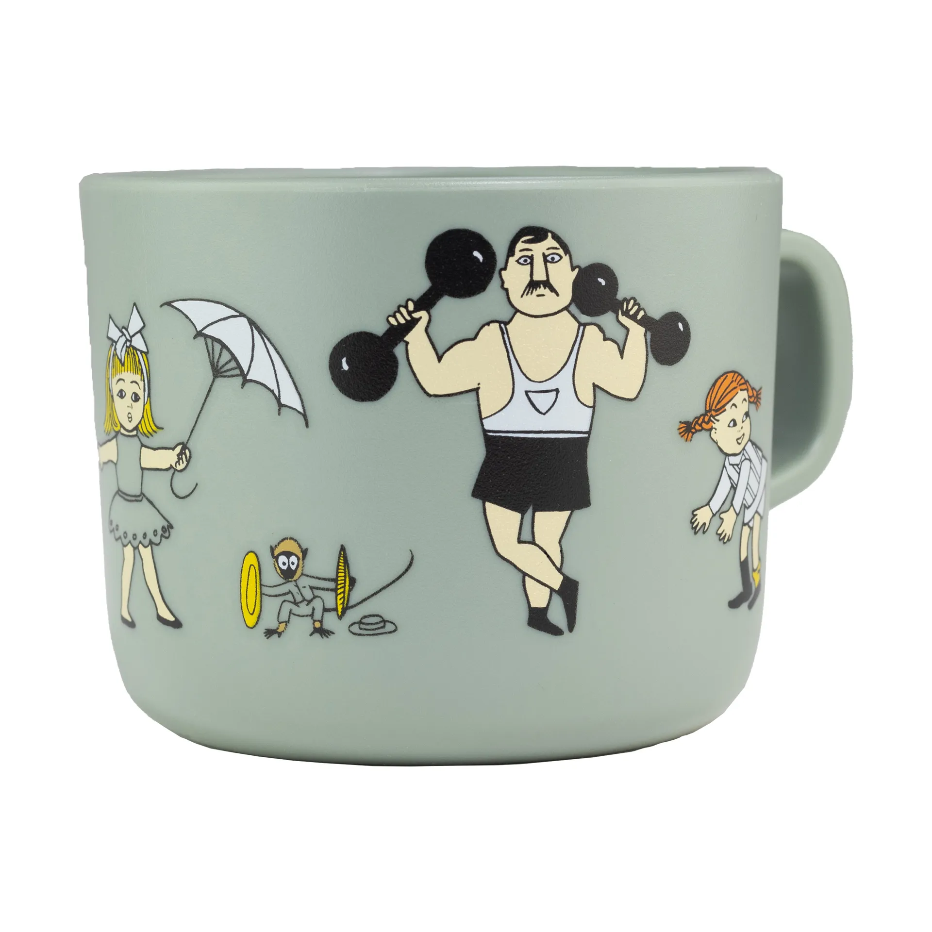 Pippi Cirkus mugg 25 cl, Grön Rätt Start