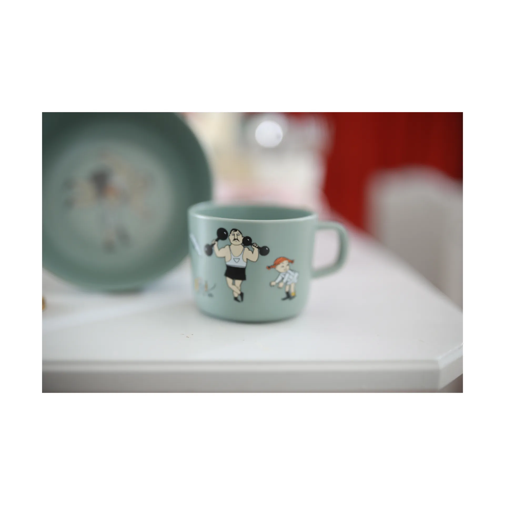 Pippi Cirkus mugg 25 cl, Grön Rätt Start