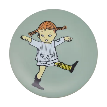 Pippi Cirkus tallrik Ø20 cm - Grön - Rätt Start