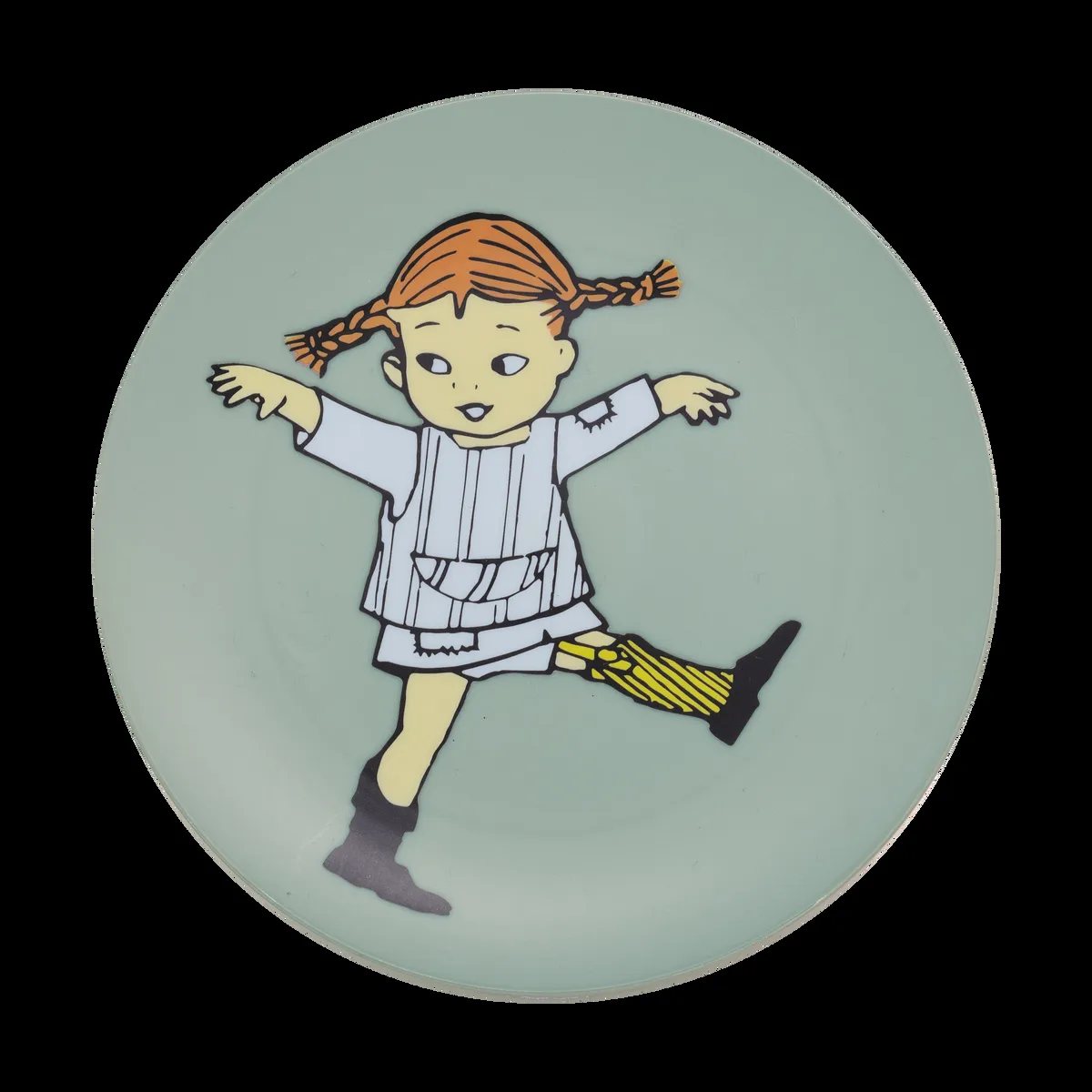 Rätt Start Pippi Cirkus tallrik Ø20 cm Grön