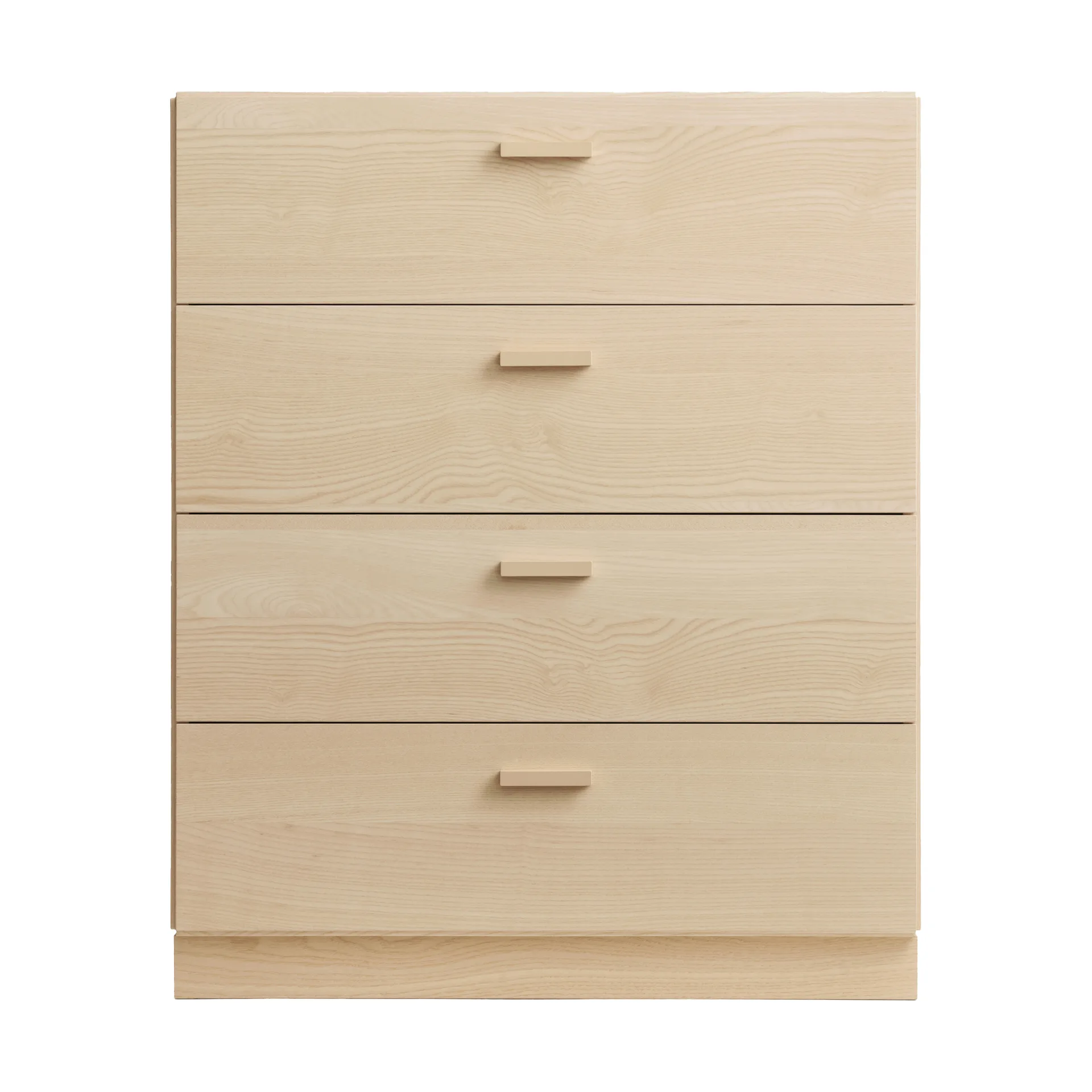 Relief byrå bred med sockel 82x92,2 cm ask Relief