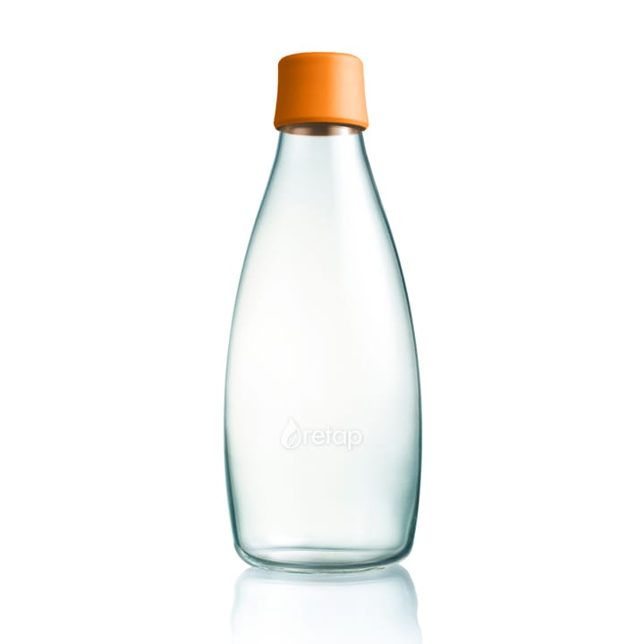 Retap glasflaska 0,8 l - orange - Retap