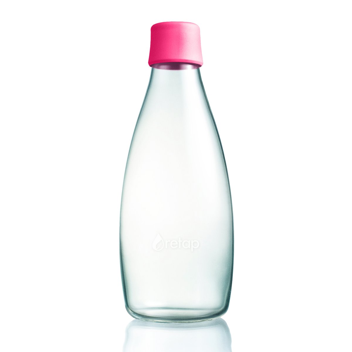 Retap glasflaska 0,8 l rosa | Skandinavisk Design | Vattenflaskor | Rosa
