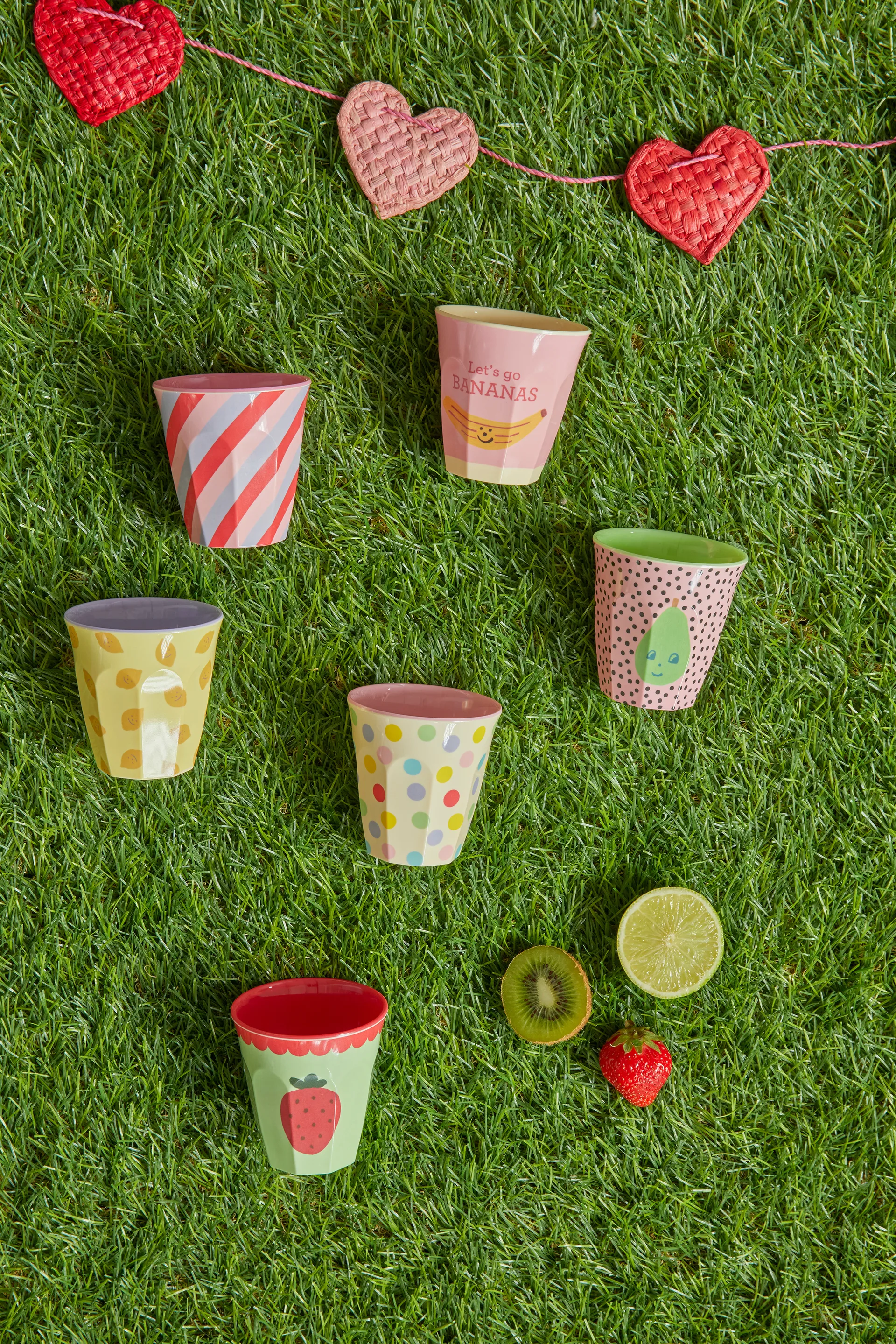 Rice barnkopp melamin 6-pack, Happy fruits RICE