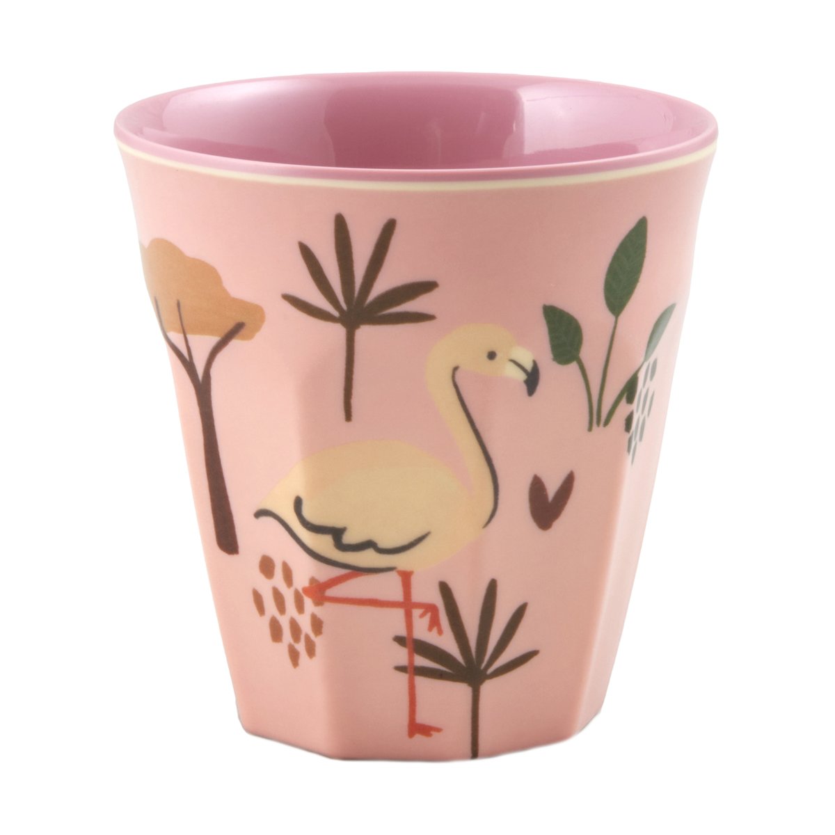Rice barnkopp melamin Pink Jungle Animal | Skandinavisk Design | Barnserviser | Rosa