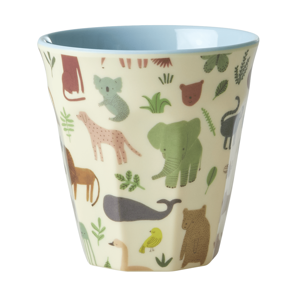 Rice barnkopp melamin Sweet Jungle Print-Soft blue | Skandinavisk Design | Barnserviser | Blå