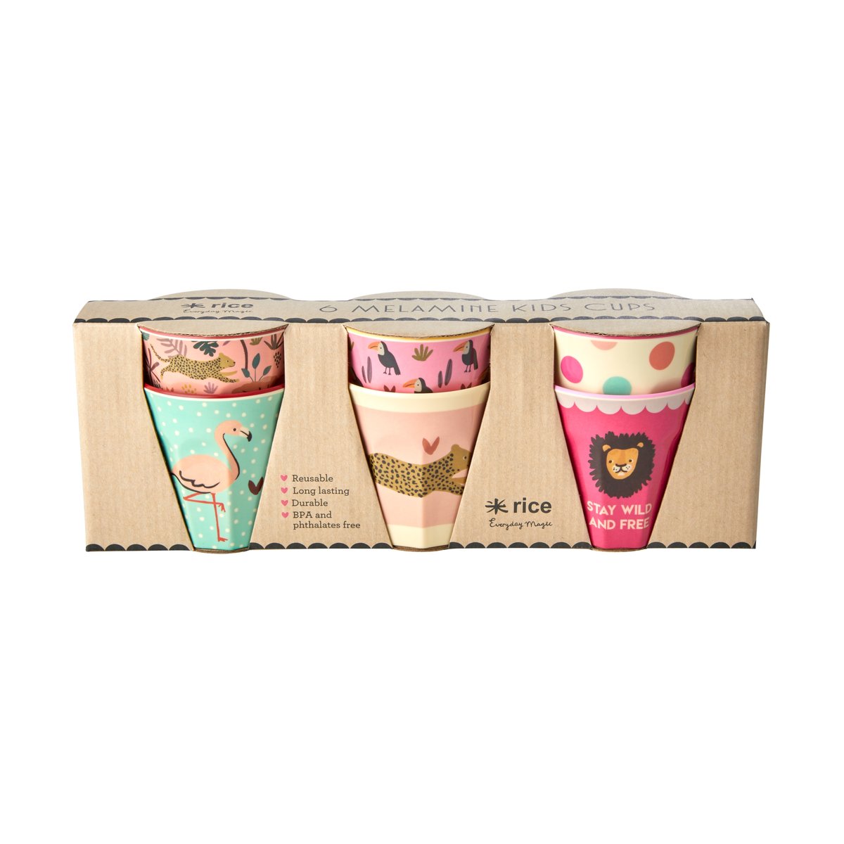 Rice barnkopp small 6-pack Multi | Skandinavisk Design | Kaffekoppar | Multi