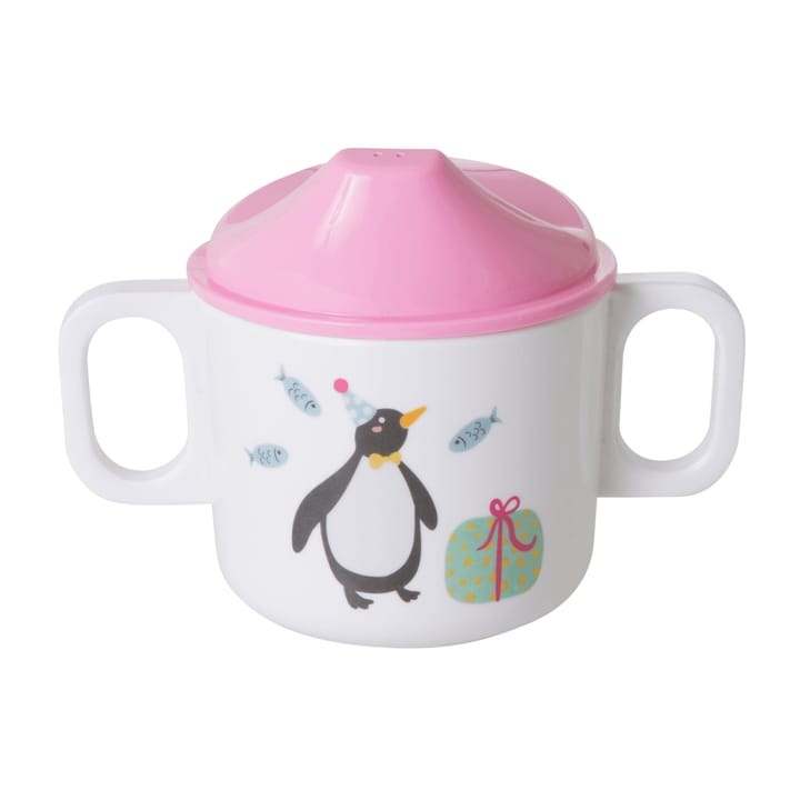 Rice barnmugg med två handtag 20 cl - Party animal-Pink - RICE