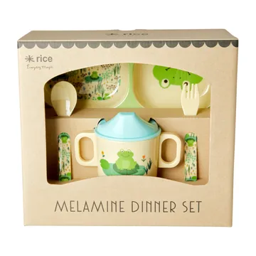 Rice barnservis 4 delar - Frog - RICE