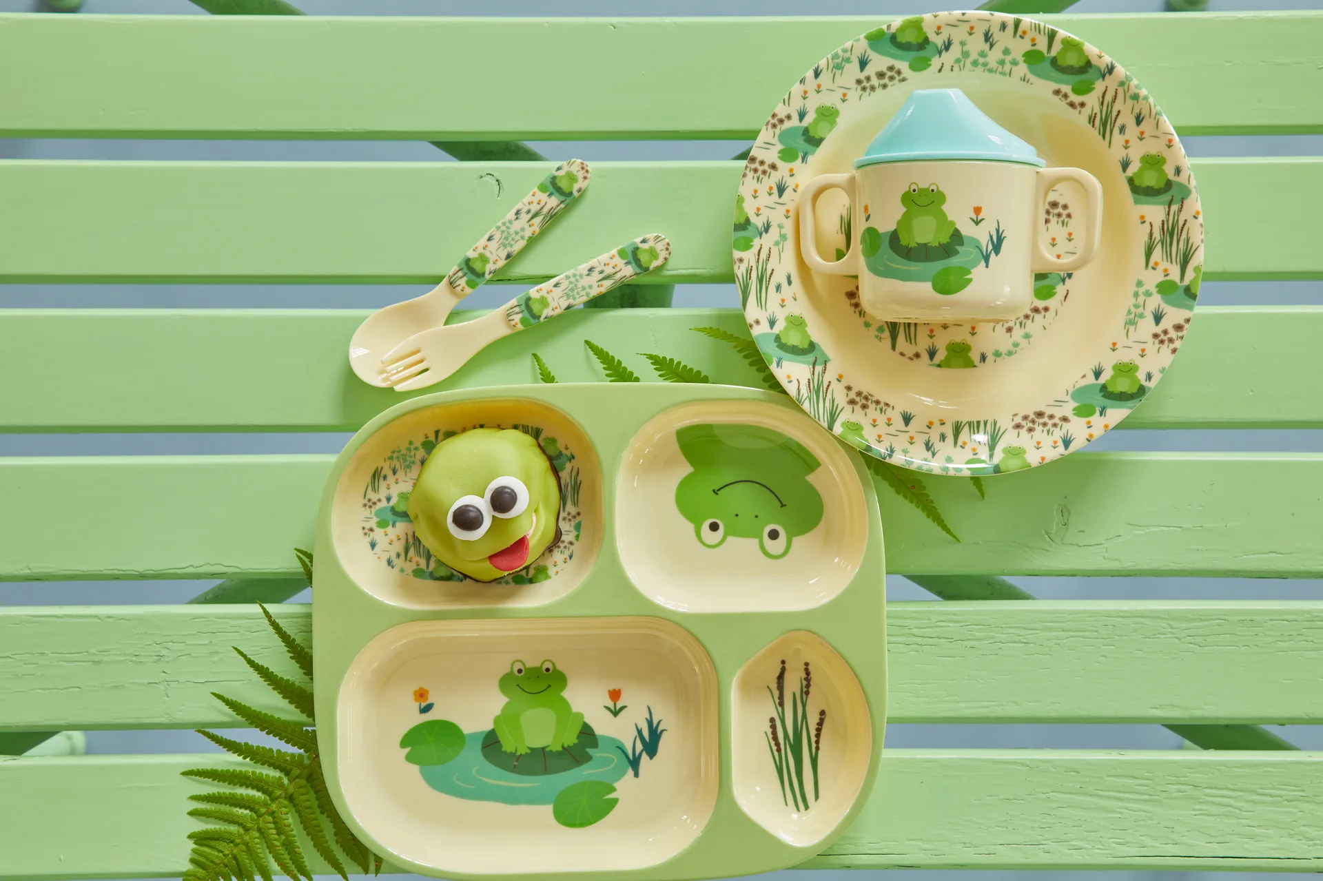 Rice barnservis 4 delar, Frog RICE