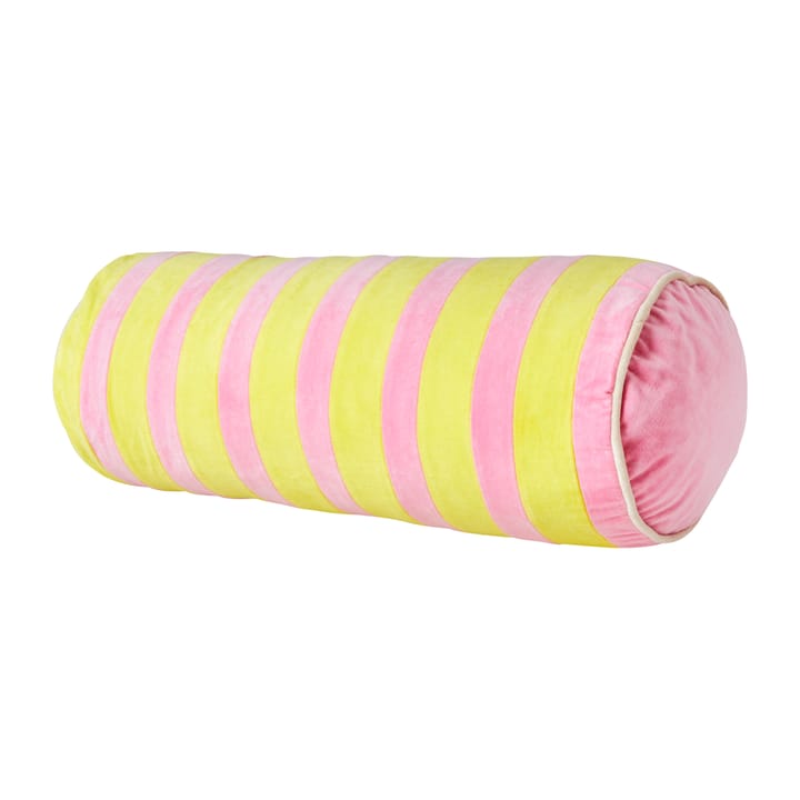 Rice bolsterkudde 25x60 cm - Pink-yellow - RICE