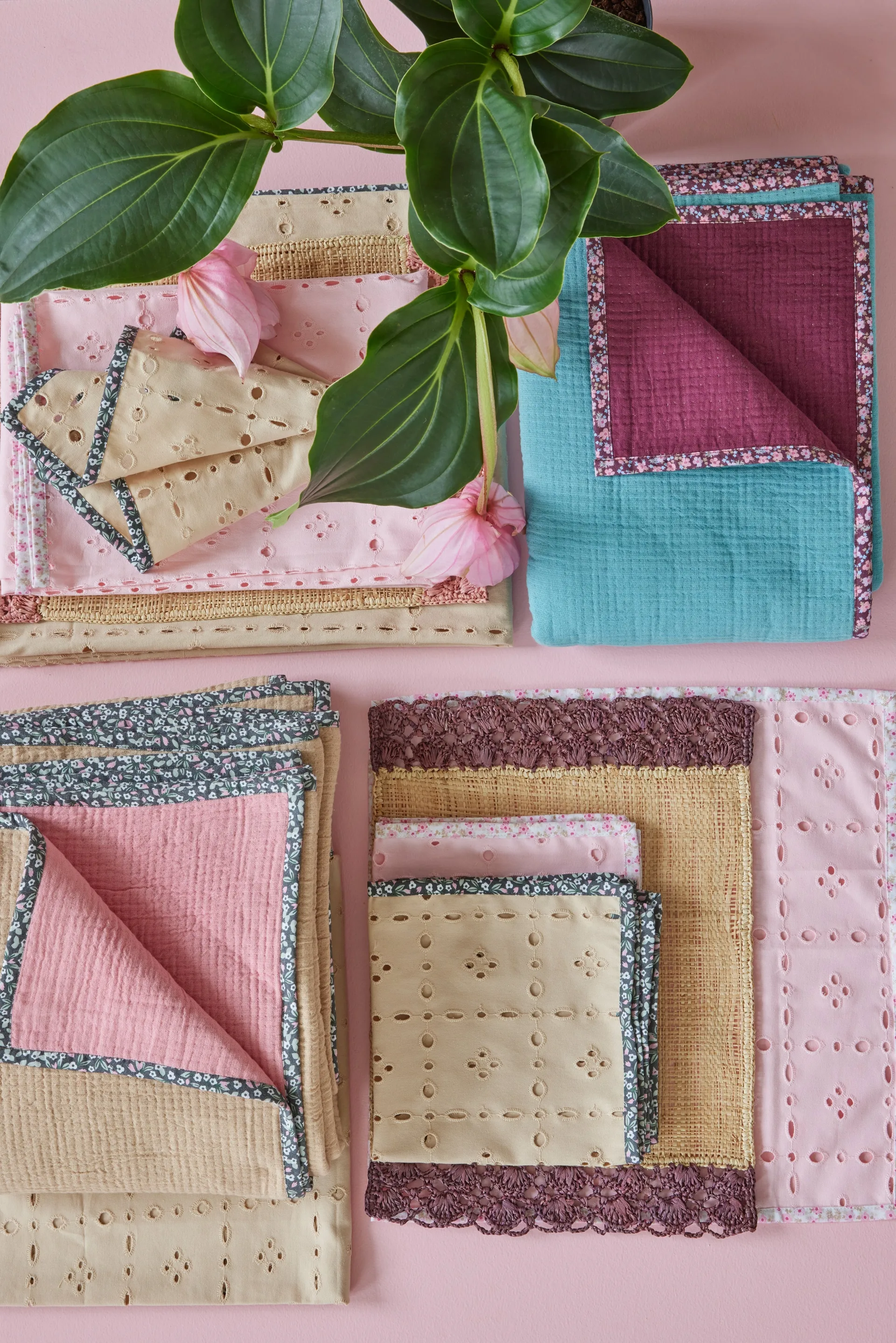 Rice bomullsfilt 140x200 cm, Multi RICE