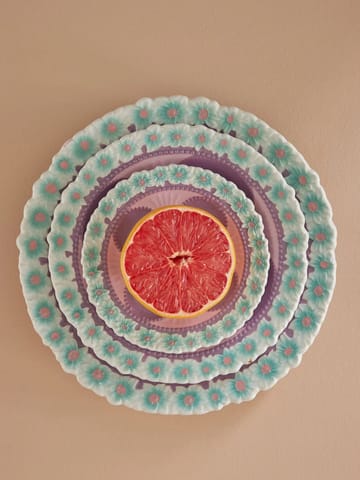 Rice Embossed Flower assiett Ø15 cm - Lavender - RICE