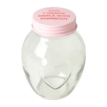 Rice glasburk med lock large 1,8 liter - Pink - RICE