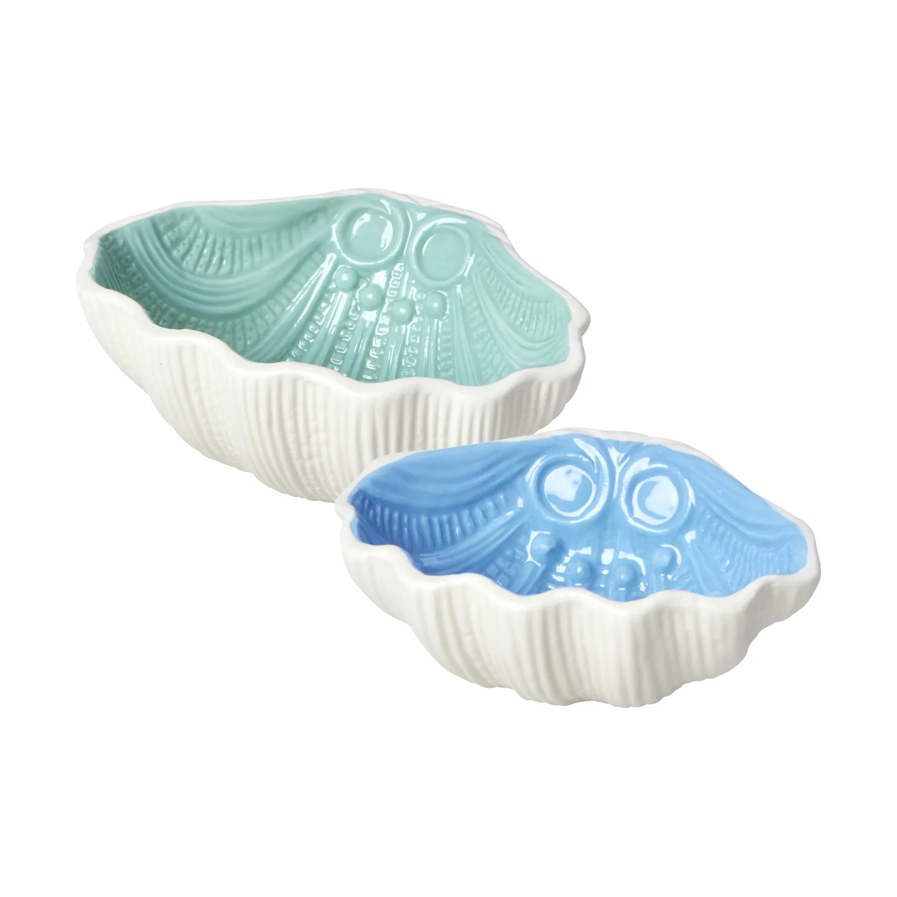 Rice keramikskål 2 delar, Soft green RICE