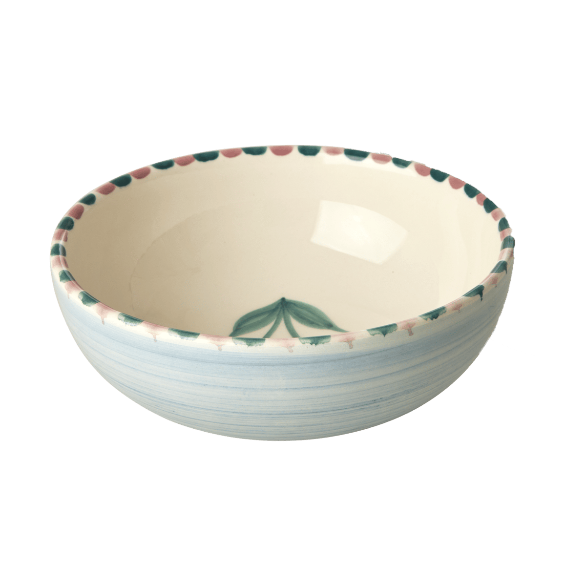 Rice keramikskål 35 cl Cherry-blue | Skandinavisk Design | Frukostskålar | Blå