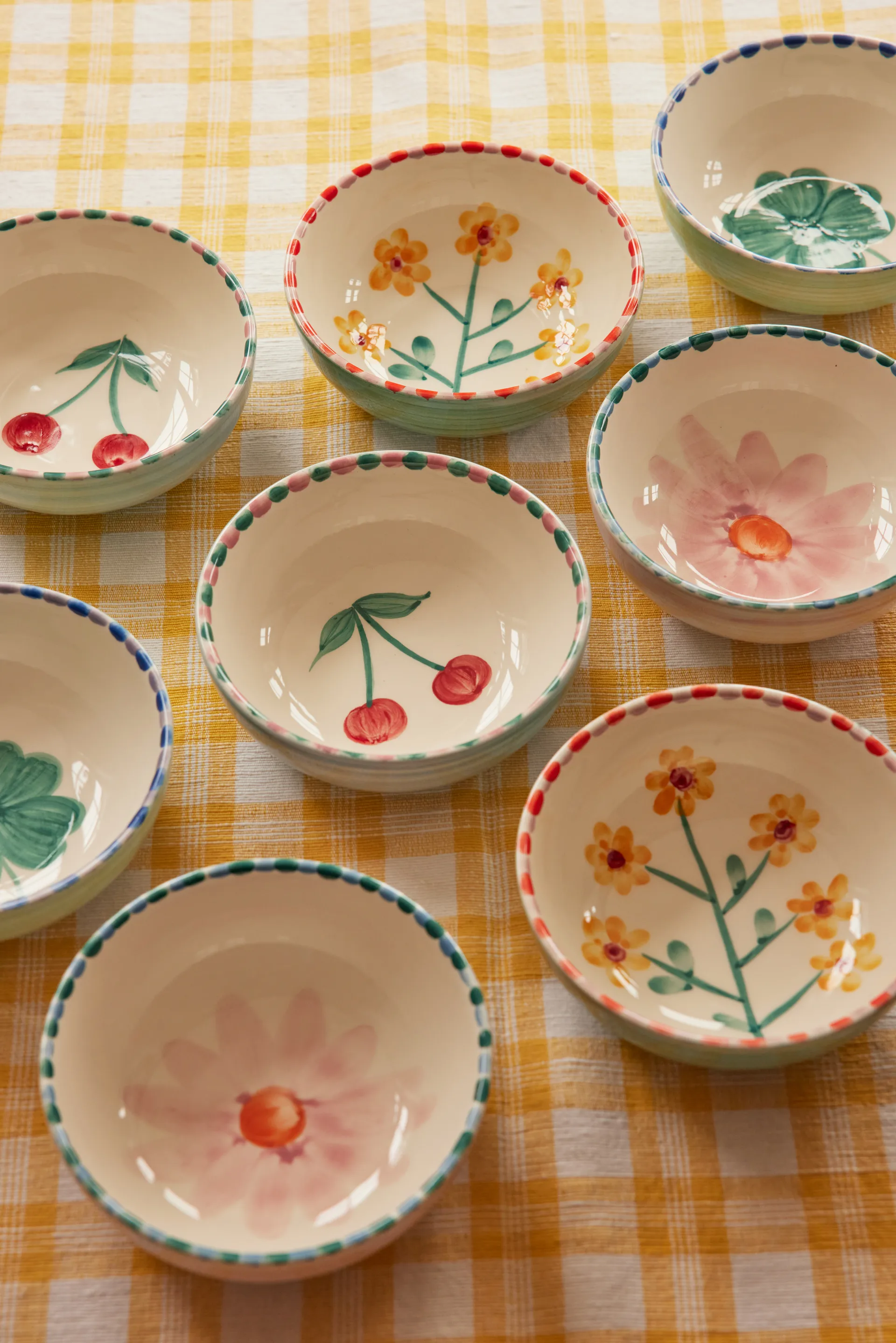 Rice keramikskål 35 cl, Soft Pink Flower-lavender RICE