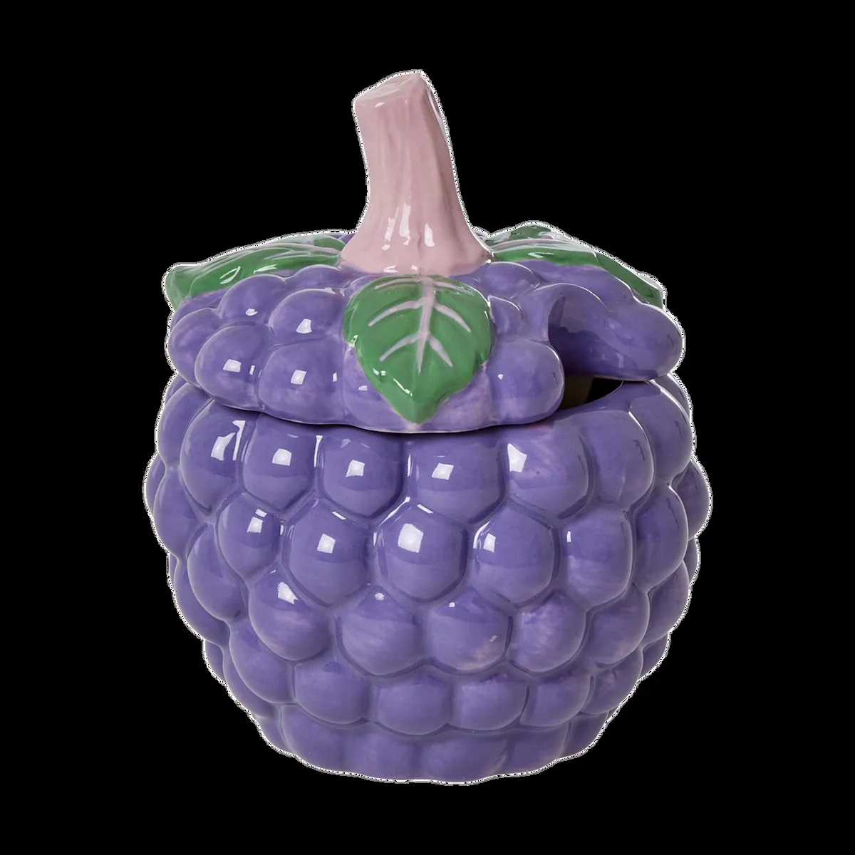 RICE Rice keramikskål med lock Lavender