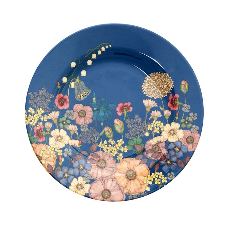 Rice melaminassiett 20 cm - Flower collage - RICE