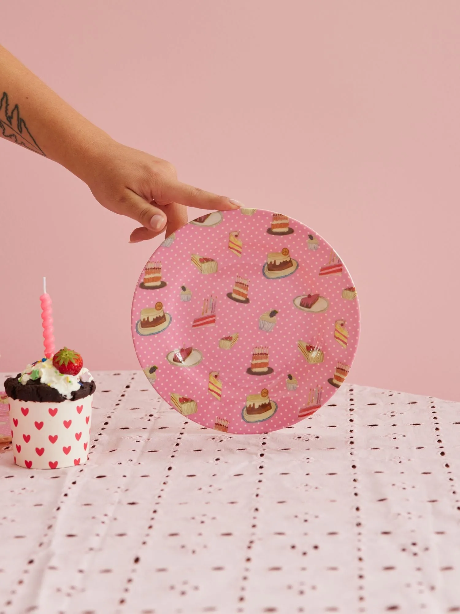 Rice melaminassiett Ø20 cm, Sweet Cake RICE