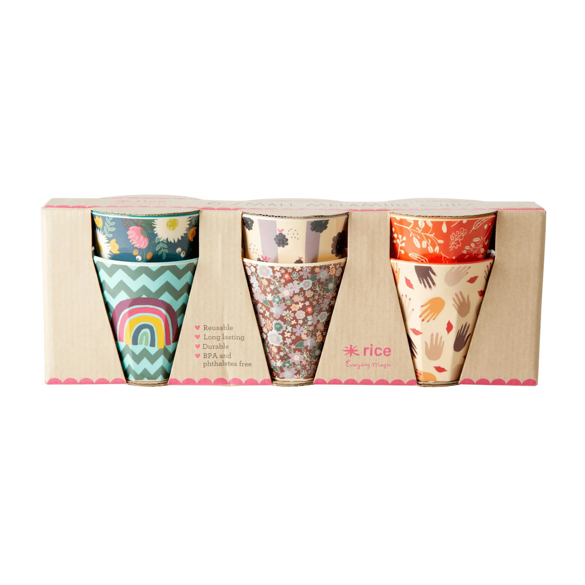 Rice melaminkopp small 6-pack, Disco ball-prints RICE