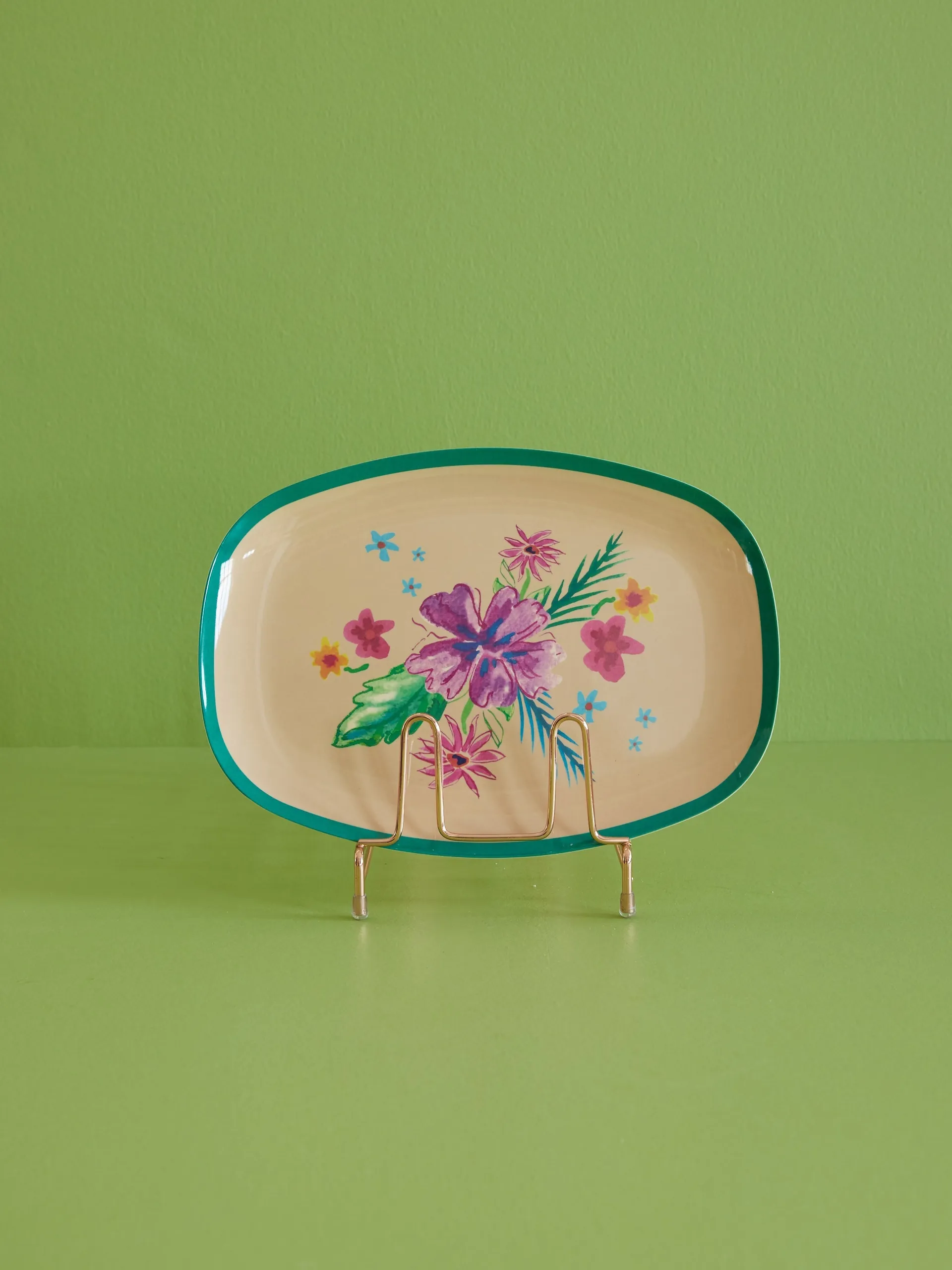 Rice melamintallrik 22x30 cm, Arda bloom RICE