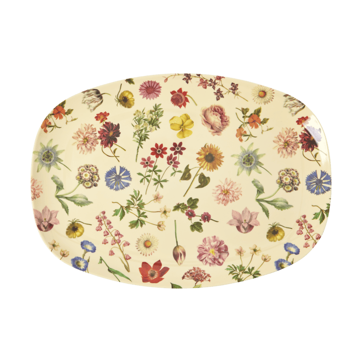 Rice melamintallrik 22x30 cm - Floras Dream - RICE