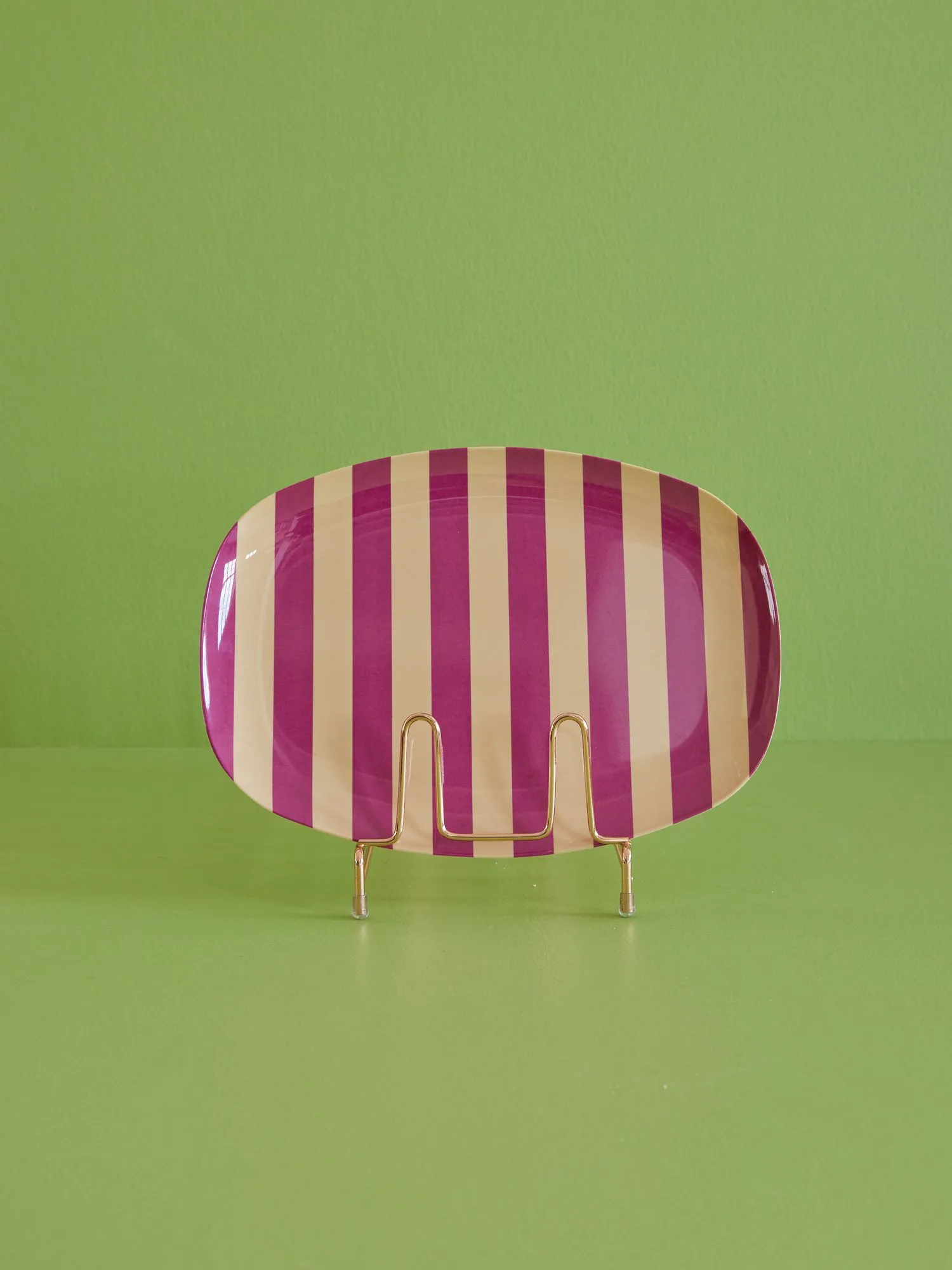 Rice melamintallrik 22x30 cm, Graphic flower RICE