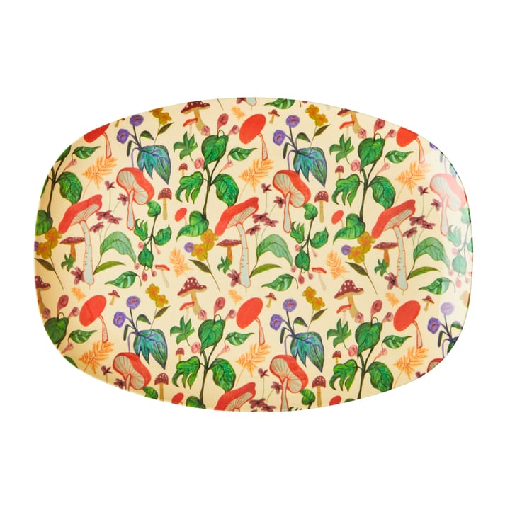 Rice melamintallrik 22x30 cm - Mushroom - RICE