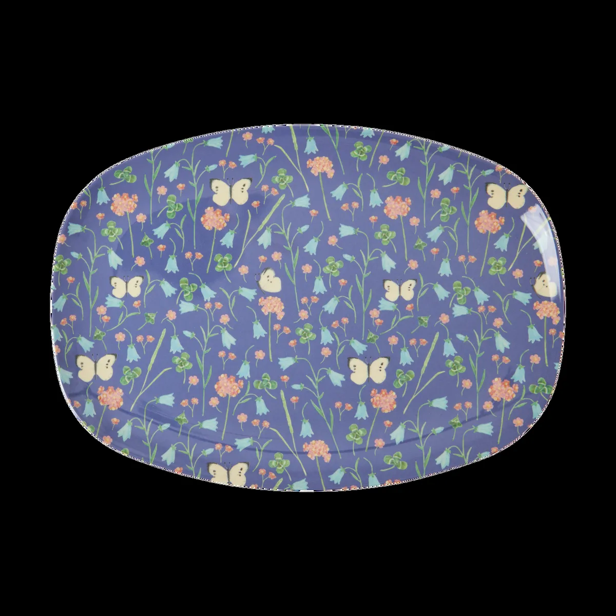 RICE Rice melamintallrik 22x30 cm Navy Blue