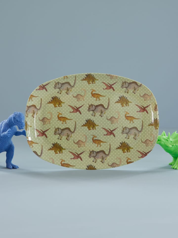 Rice melamintallrik 22x30 cm, New Dino RICE