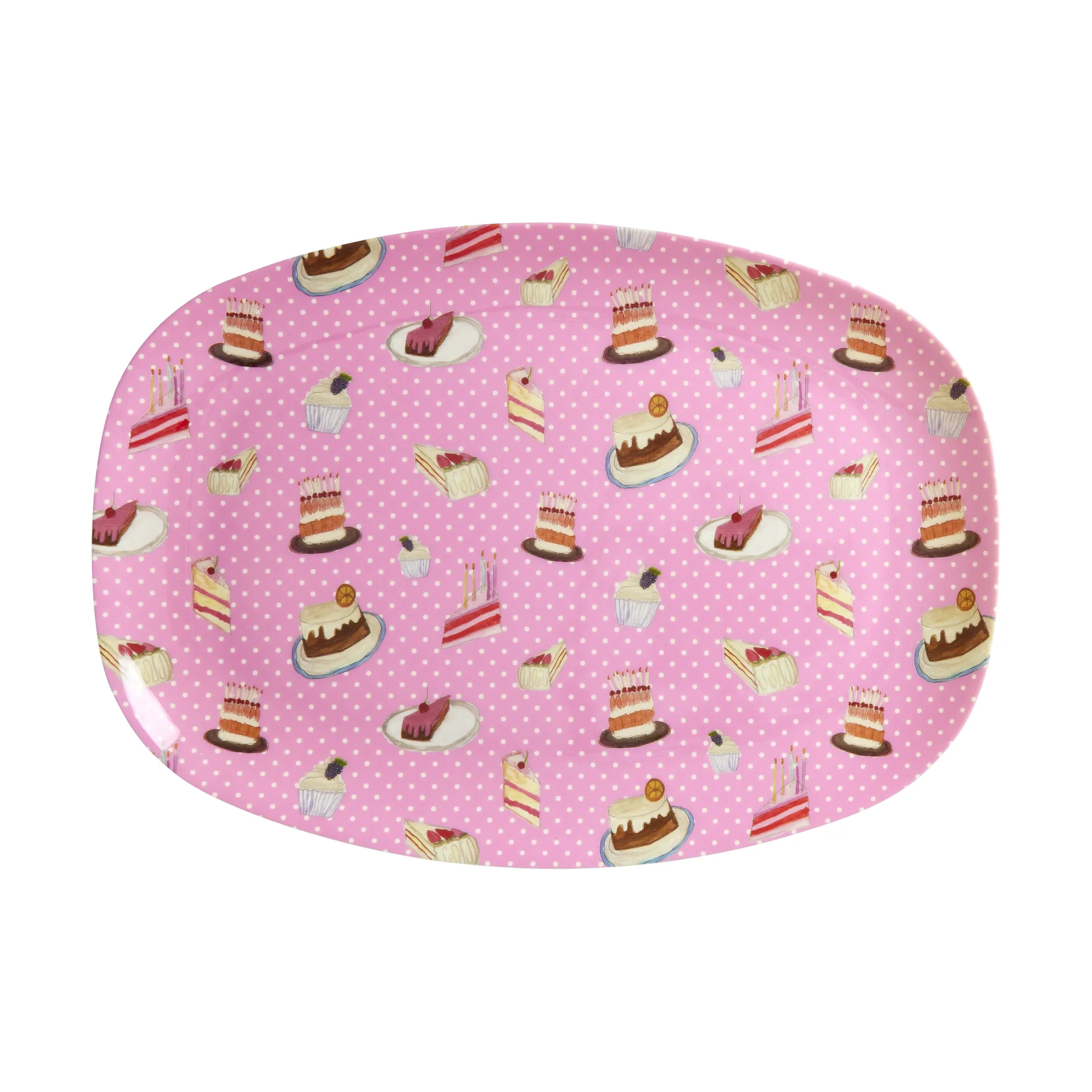 Rice melamintallrik 22x30 cm, Sweet Cake RICE