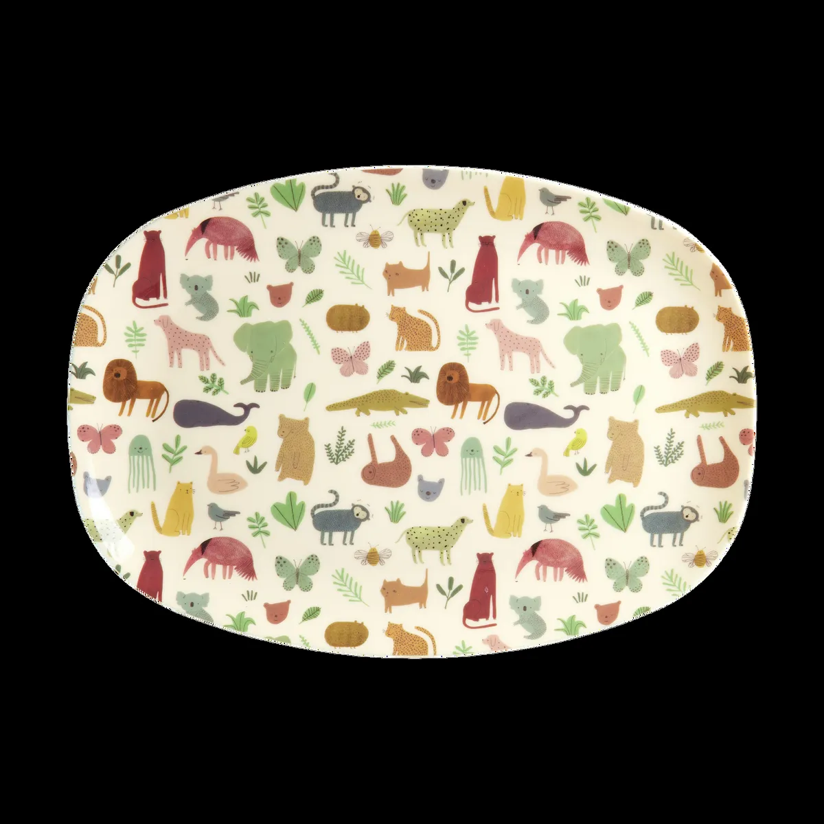 RICE Rice melamintallrik 22x30 cm Sweet Jungle