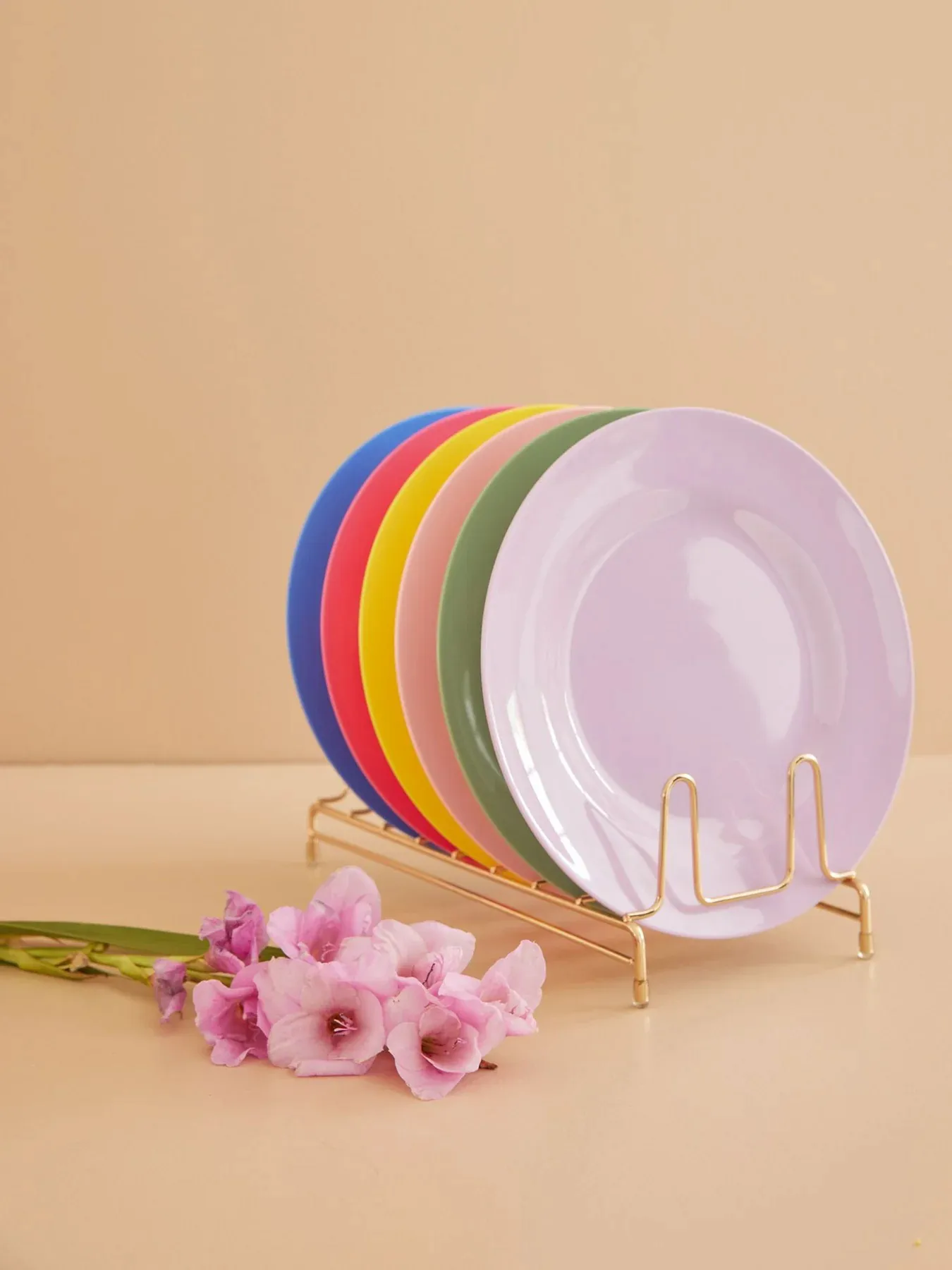 Rice melamintallrik Ø26 cm 6 delar, Multicolor RICE