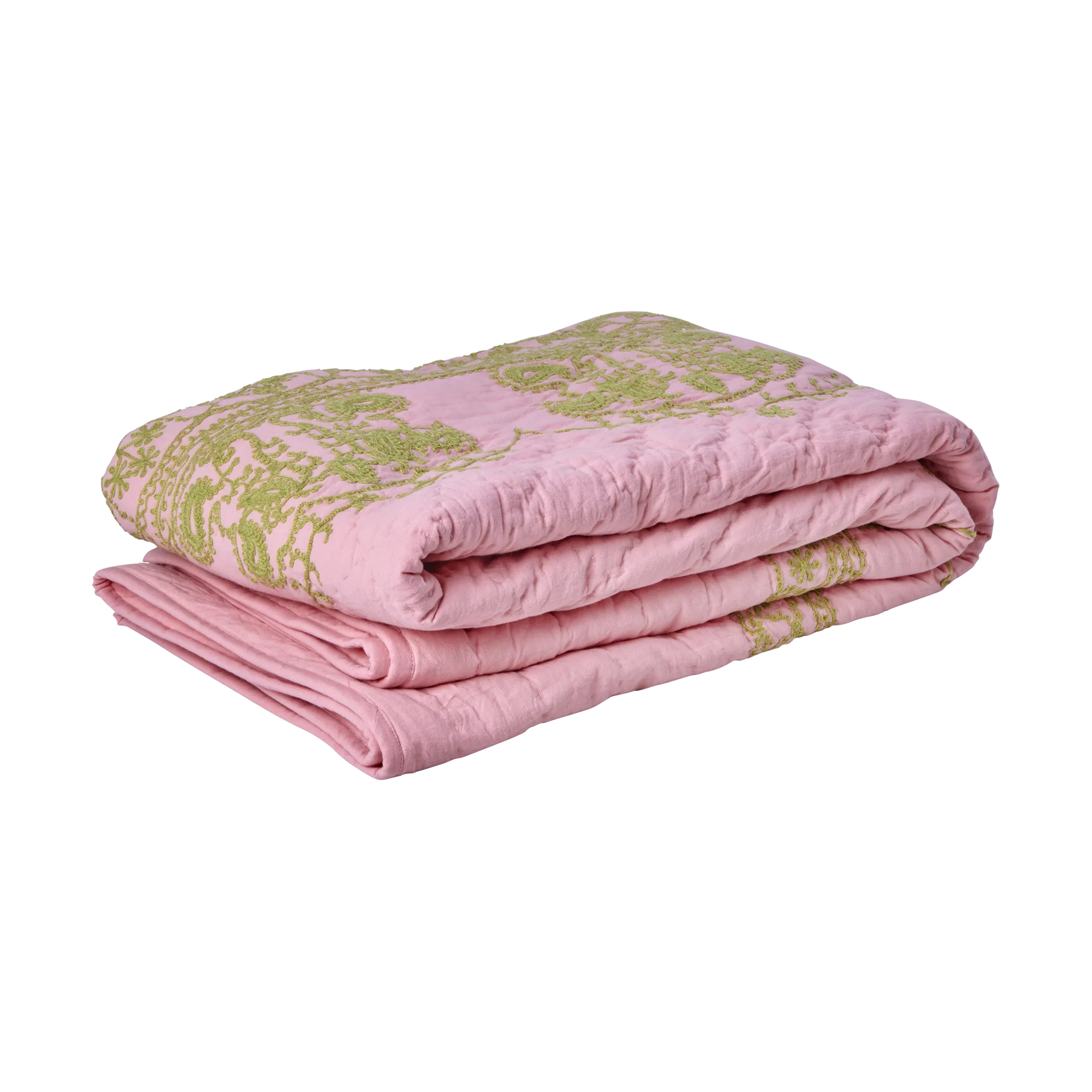 Rice quiltad filt 140x200 cm, Soft pink RICE