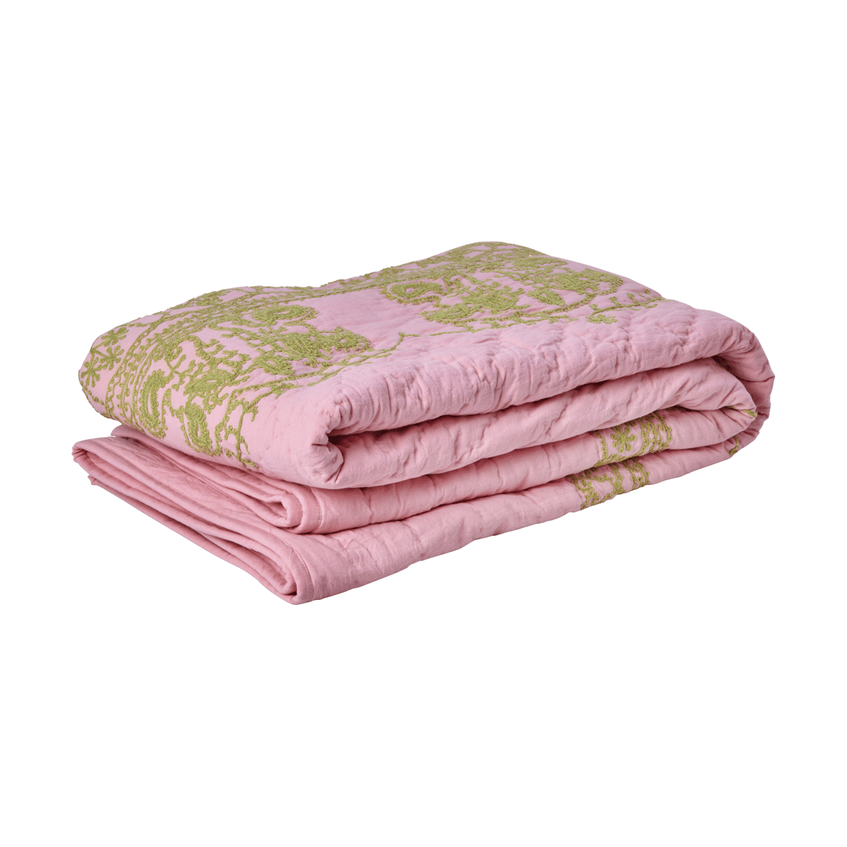 Rice quiltad filt 140x200 cm Soft pink | Skandinavisk Design | Bomullsplädar & Bomullsfiltar | Rosa