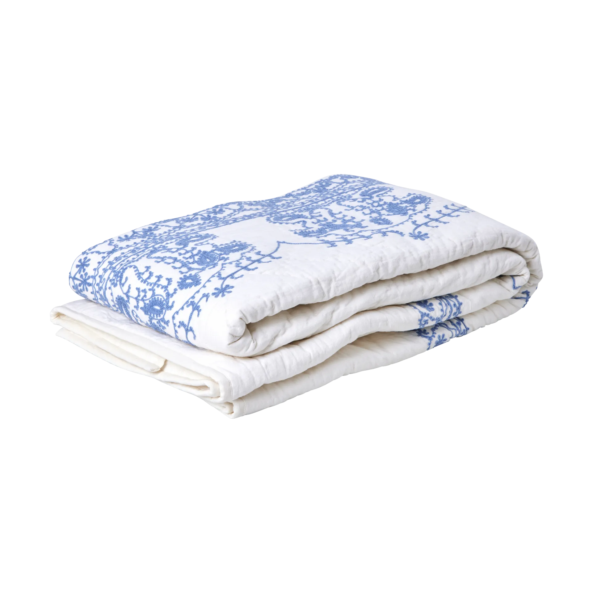 Rice quiltad filt 140x200 cm, White RICE