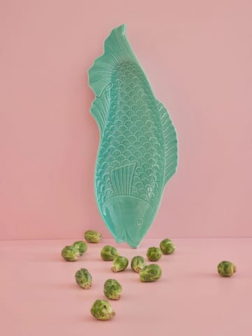 Rice serveringsfat fisk 20x53 cm - Aqua - RICE