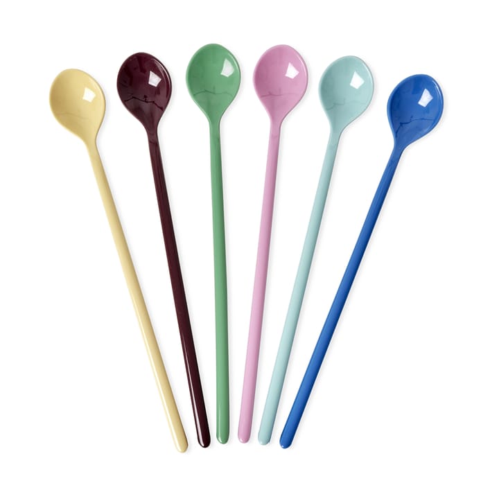 Rice sked lång melamin 6-pack - Show youre true colors - RICE