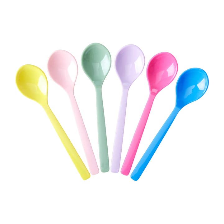 Rice sked melamin 14 cm 6-pack - Multicolor - RICE