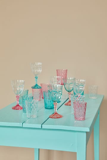 Rice Two Tone vinglas akryl 26,6 cl - Clear-mint - RICE